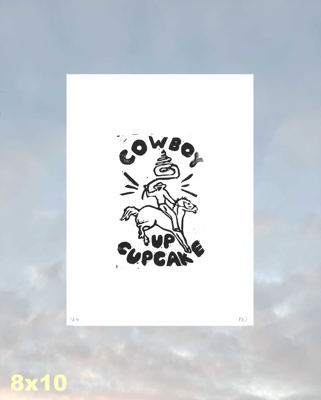 Cowboy Up Cupcake Print